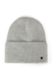 Zimowa czapka H-GLITTA. Szare czapki i kapelusze damskie Volcano, na jesień, bez wzorów, z dzianiny, eleganckie. Za 69.99 zł.