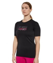 Koszulka turystyczna z krótkim rękawem damska Brubeck Dynamic. Niebieskie t-shirty damskie Brubeck, m, bez wzorów, z dzianiny, bez kołnierzyka. Za 89.99 zł.