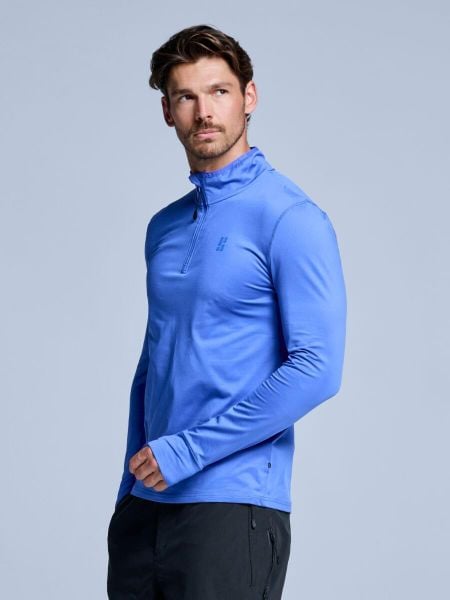 Bluza narciarska - Męska - Arctic 2.0 - Ballpoint Blue. Niebieskie bluzy męskie POEDERBAAS, na zimę, m, bez wzorów, z elastanu, bez kaptura. Za 177.72 zł.