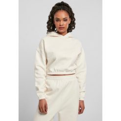 Bluza damska z kapturem Urban Classics krótka oversized-Duże rozmiary. Białe bluzy damskie Urban Classics, uniwersalny, bez wzorów, z kapturem. Za 206.00 zł.