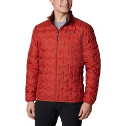 Kurtka puchowa męska Columbia Delta Ridge Down. Czerwone kurtki sportowe męskie Columbia, na jesień, m, bez wzorów, z puchu, trekkingowe. W wyprzedaży za 679.00 zł.