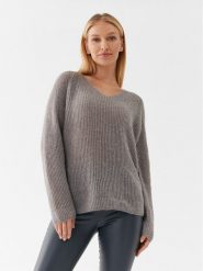 Max Mara Leisure Sweter Waser 23336608 Szary Regular Fit. Szare swetry damskie Max Mara Leisure, l, bez wzorów, z syntetyku, bez kołnierzyka, bez ramiączek, bez kaptura. Za 689.99 zł.