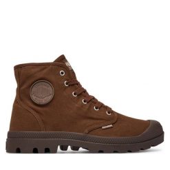 Trapery Palladium. Brązowe śniegowce i trapery męskie Palladium, bez zapięcia. Za 399.99 zł.