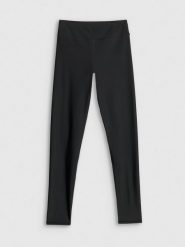 4F Legginsy do pływania damskie - czarne M. Czarne legginsy sportowe damskie 4f, m, bez wzorów, z materiału, długie, do pływania. Za 129.99 zł.