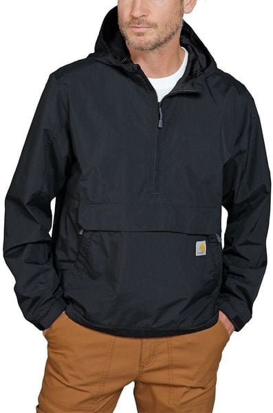 Kurtka Carhartt Anorak Rain Defender Light Black. Czarne kurtki męskie Carhartt, m, bez wzorów, bez kaptura. Za 370.17 zł.