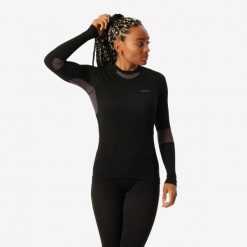 Koszulka termoaktywna narciarska damska Wedze BL500 soft seamless. Koszulki sportowe damskie WED'ZE, m, bez wzorów, z elastanu, bez kołnierzyka, bez ramiączek, narciarskie. Za 129.99 zł.