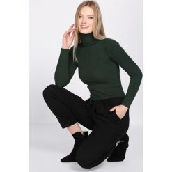 Czarne Spodnie Deficiency. Spodnie materiałowe damskie marki Born2be. Za 54.99 zł.