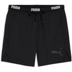 Szorty męskie Puma Swim Men Crinkle Mid Shorts 1p. Czarne szorty męskie Puma, l, bez wzorów, z materiału. Za 390.00 zł.
