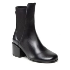 Botki Patrizia Pepe. Czarne botki damskie Patrizia Pepe, bez obcasa, na słupku, bez zapięcia. Za 1,389.00 zł.