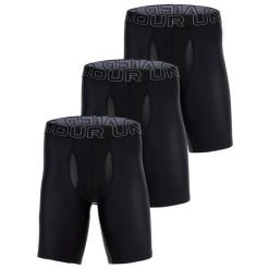 Bokserki męskie Under Armour Perf Tech 9in 3 pary. Czarne bokserki męskie Under Armour, m, bez wzorów. Za 159.99 zł.