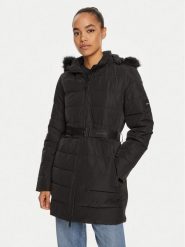 Calvin Klein Płaszcz zimowy K20K207726 Czarny Regular Fit. Czarne płaszcze damskie Calvin Klein, na zimę, xxs, bez wzorów, z syntetyku, bez kaptura. Za 819.99 zł.
