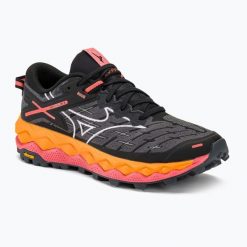 Buty do biegania damskie Mizuno Wave Mujin 10. Czarne obuwie sportowe damskie Mizuno, bez wzorów, z materiału, do biegania, mizuno wave. Za 429.99 zł.