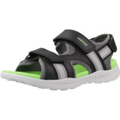 Sandały GEOX J VANIETT BOY Czarny. Czarne sandały męskie Geox, z syntetyku, bez zapięcia. Za 189.99 zł.