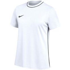 Koszulka damska Nike Dri-Fit Park 26. Białe koszulki sportowe damskie Nike, l, bez wzorów, z poliesteru, bez kołnierzyka, bez ramiączek, na fitness i siłownię, dri-fit (nike). Za 66.99 zł.