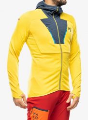 Bluza trekkingowa Karpos Highest Hoodie Fleece. Żółte bluzy męskie KARPOS, m, bez wzorów, z materiału, bez kaptura. Za 464.99 zł.