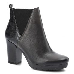 Botki damskie Maciejka, ze skóry naturalnej na szerszym obcasie i zapinane na zamek, szare, 02092-03-00-3. Szare botki damskie Maciejka, z jeansu, eleganckie, bez obcasa, na obcasie, bez zapięcia. Za 209.00 zł.