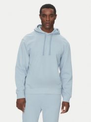 HUGO Bluza Dapo 50486478 Błękitny Relaxed Fit. Niebieskie bluzy męskie Hugo, m, bez wzorów, z bawełny, bez kaptura. Za 279.99 zł.