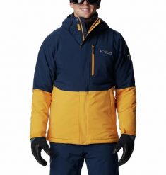 Kurtka Columbia Winter District Ii. Żółte kurtki męskie Columbia, s, bez wzorów, z syntetyku, z kapturem. Za 1,061.99 zł.