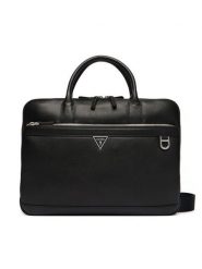 Guess Torba na laptopa HMMOSE P6147 Czarny. Czarne torby na laptopa męskie Guess, bez wzorów, ze skóry. Za 849.99 zł.