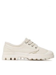 Palladium Trampki Pampa Oxford 92351-210-M Beżowy. Brązowe półbuty damskie Palladium, bez wzorów, z materiału, bez zapięcia. Za 239.99 zł.