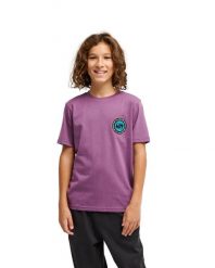 Koszulka z krótkim rękawem dla Chłopcy EV DUALITY Fioletowy. Fioletowe t-shirty dla chłopców Quiksilver, bez wzorów, z bawełny, bez ramiączek. Za 74.99 zł.