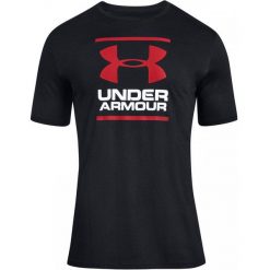 Koszulka fitness męska UNDER ARMOUR GL Foundation z krótkim rękawem. Czarne koszulki sportowe męskie Under Armour, l, bez wzorów, z bawełny, bez kołnierzyka, bez ramiączek, na fitness i siłownię. Za 66.00 zł.