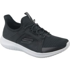 Skechers Ultra Flex 12832-BLK. Czarne obuwie sportowe damskie marki Skechers, bez wzorów, z materiału. W wyprzedaży za 249.99 zł.