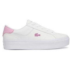 Buty Sportowe Damskie Lacoste Ziane Platform. Białe obuwie sportowe damskie Lacoste, bez wzorów, tenisowe. Za 365.20 zł.