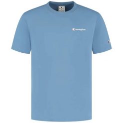 Koszulka męska Champion SS Tee. Szare koszulki sportowe męskie Champion, l, bez wzorów, z bawełny, bez kołnierzyka, bez ramiączek. Za 98.99 zł.