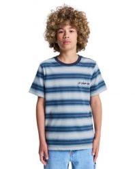Koszulka z krótkim rękawem dla Chłopcy SHERIFF STRIPE Niebieski. Niebieskie t-shirty dla chłopców DC Shoes, bez wzorów, z bawełny, bez ramiączek. Za 90.99 zł.