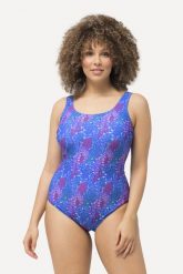 Damskie Kostium kąpielowy koralowce bez miękkich miseczek pas pod biustem. Zielone kostiumy jednoczęściowe damskie Ulla Popken, plus size, bez wzorów, z elastanu, sportowe, plus size, do pływania. Za 159.99 zł.