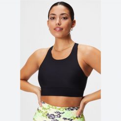 Biustonosz dla kobiet Fabletics No-Bounce. Czarne biustonosze FABLETICS, bez wzorów. Za 304.30 zł.