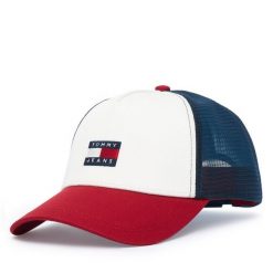 Czapka z daszkiem Tommy Jeans. Czapki i kapelusze damskie Tommy Jeans, bez wzorów, z jeansu. Za 169.99 zł.