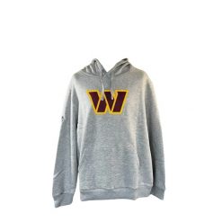 Bluza z kapturem Washington Commanders NFL. Szare bluzy męskie New Era, m, bez wzorów, z kapturem. Za 186.50 zł.