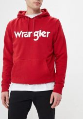 WRANGLER LOGO HOODIE MĘSKA BLUZA Z KAPTUREM SCARLET RED W6590HAUU 112130625. Czerwone bluzy męskie Wrangler, l, bez wzorów, z kapturem. Za 149.99 zł.