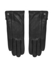 Calvin Klein Rękawiczki Damskie LV04F9011G Czarny. Czarne czapki i kapelusze damskie Calvin Klein, bez wzorów, ze skóry. Za 312.99 zł.