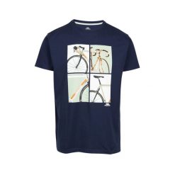 Trespass Chowder-męska koszulka z nadrukiem w stylu casual granatowa. Niebieskie koszulki sportowe męskie Trespass, na lato, m, bez wzorów, z materiału, bez kołnierzyka, bez ramiączek, do jazdy konnej. Za 208.99 zł.