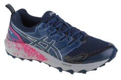 Buty do biegania damskie, Gel-Trabuco Terra. Niebieskie obuwie sportowe damskie Asics, bez wzorów, z materiału, do biegania. Za 399.99 zł.