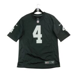 Second life - Nike koszulka NFL Oakland Raiders męska 4 - Jak nowy. Czarne koszulki sportowe męskie Nike, m, bez wzorów, z materiału, bez kołnierzyka, bez ramiączek, na fitness i siłownię. Za 170.36 zł.