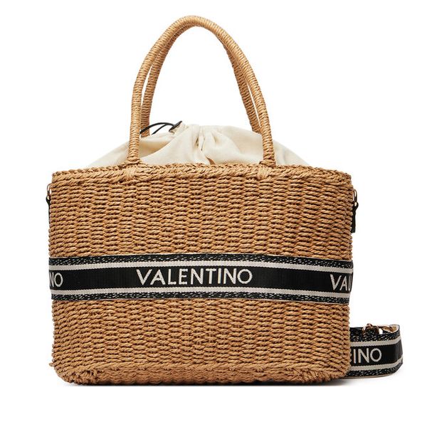 Torebka Valentino. Brązowe torebki do ręki damskie Valentino, bez wzorów, boho, bez dodatków. Za 445.99 zł.