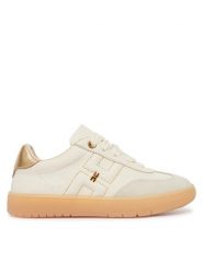 Elisabetta Franchi Sneakersy F4A9-E0510-1877 Beżowy. Brązowe buty sportowe dziewczęce Elisabetta Franchi, bez wzorów, ze skóry, bez zapięcia. Za 769.99 zł.