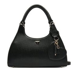 Torebka Guess. Czarne torebki do ręki damskie Guess, z aplikacjami, klasyczne, bez dodatków. Za 574.99 zł.