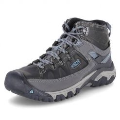 Buty trekkingowe damskie Keen Targhee Iii Mid WP. Niebieskie obuwie sportowe damskie Keen, bez wzorów, z materiału, trekkingowe. Za 469.00 zł.