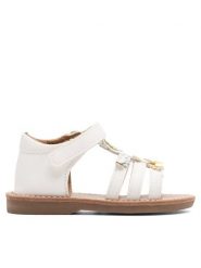 Nelli Blu Sandały CM220804-6 Biały. Białe sandały dziewczęce Nelli Blu, ze skóry, bez zapięcia. Za 99.99 zł.