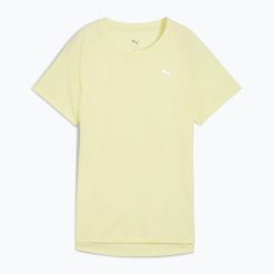 Koszulka do biegania damska PUMA Run Velocity Tee Poly. Żółte koszulki sportowe damskie Puma, bez wzorów, sportowe, bez kołnierzyka. Za 89.99 zł.