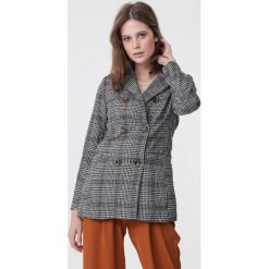 Szaro-Czarna Marynarka Bay. Czarne żakiety damskie Born2be, l, bez wzorów, biznesowe. Za 189.99 zł.