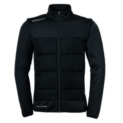 Kurtka z odpinanymi rękawami Uhlsport Essential. Białe kurtki sportowe męskie Uhlsport, bez wzorów, z materiału, do piłki nożnej. W wyprzedaży za 259.50 zł.