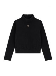 Guess Bluza J6YQ18 K5195 Czarny Regular Fit. Czarne bluzy dla dziewczynek Guess, z aplikacjami, z syntetyku, bez ramiączek, bez kaptura. Za 234.99 zł.
