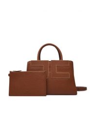 Elisabetta Franchi Torebka BS-06A-66E2-V440 Brązowy. Brązowe torebki do ręki damskie Elisabetta Franchi, bez wzorów, bez dodatków. Za 1,879.00 zł.