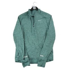 Second life - Męski niebieski sweter Dri-Fit - Jak nowy. Niebieskie bluzy męskie Nike, m, bez wzorów, bez kołnierzyka. Za 114.17 zł.